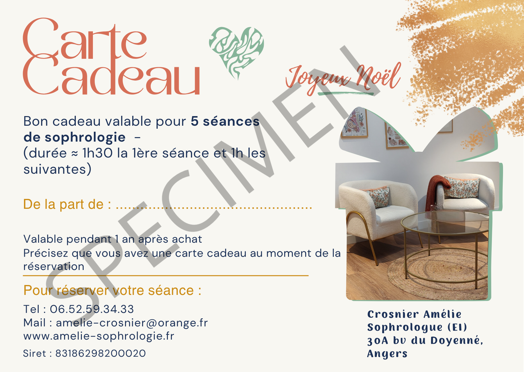 carte cadeau 5 séances de sophrologie